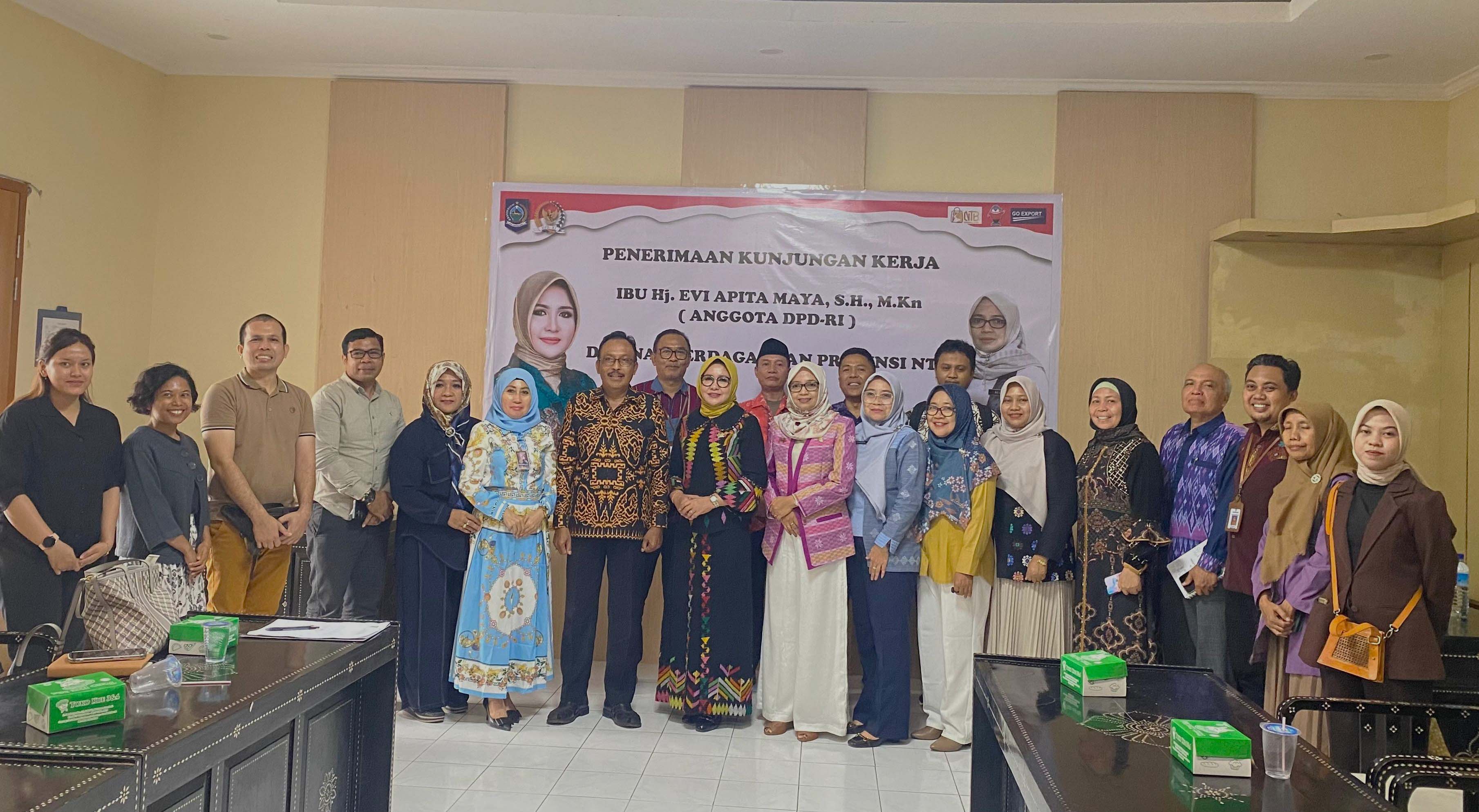 Terima Kunjungan Anggota Komite IV DPD RI, Kadisdag Paparkan Kinerja Perdagangan NTB